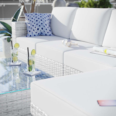 Ensemble modulaire d'extérieur 4 pièces Modway Convene