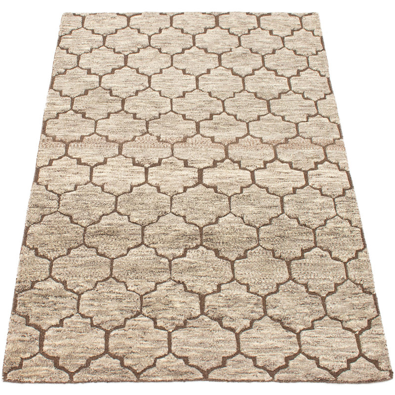 Tapis de surface en laine 5 pi 3 po x 7 pi 11 po main one-of-kind-noué la 2010 Grogan