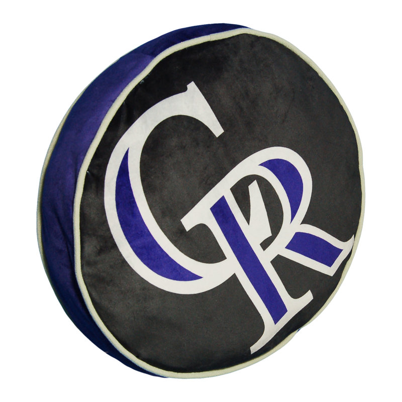 MLB Travel Cloud Pillow, Baseball Fan Decor, 15 Inches, Colorado Rockies
