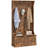3-In-1 Entryway Hall Tree with Storage Bench, Coat Rack with Five Hooks-1784080082