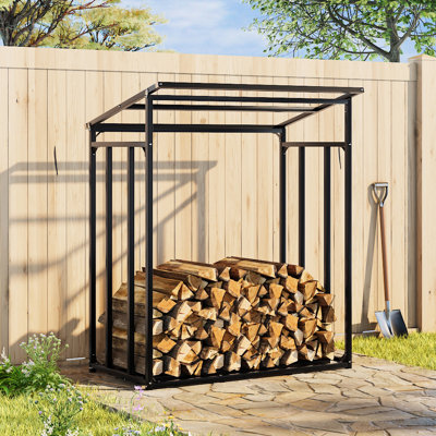 135cm W Metal Log Rack