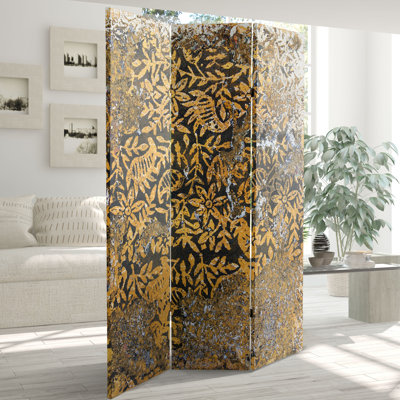 Expressionist Collage Folding Art Screen
