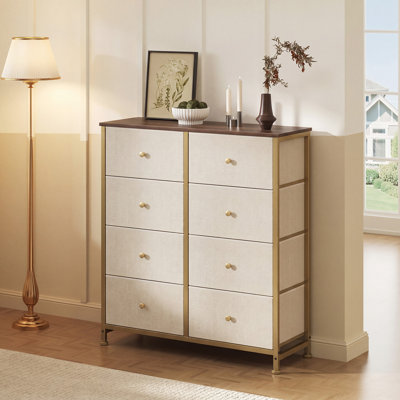 Commode de chambre à coucher avec commode haute 8 tiroirs