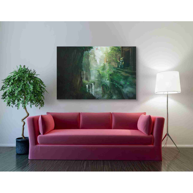 'Dragon Valley' by Jonathan Lam, Canvas Wall Art, 40" H x 60" W x 1.5" D