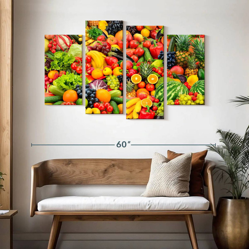Yarlin, fruits et légumes frais, H 32 po x l 52 po