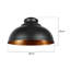 17cm H Metal Dome Lamp Shade-1040136261
