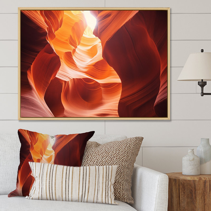 Canyon Antelope Harmony I - Arizona, art mural grand format, H 34 po x l 44 po x P 1,5 po, Cadre naturel flottant