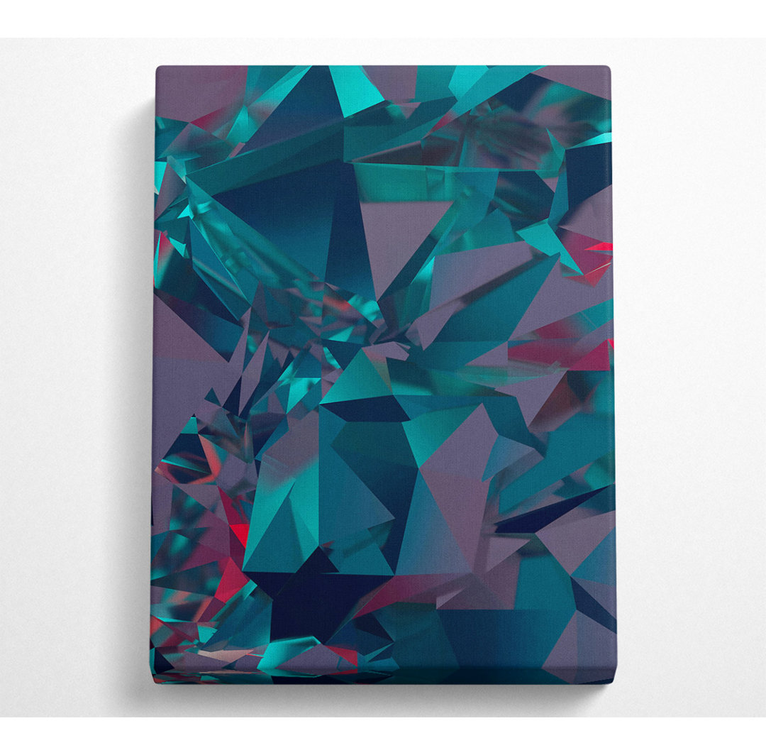 Teal Geometric Abstract