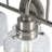Juliann 15 in. 2-Light Modern Dimmable Vanity Light with Clear Glass Shade-222325200