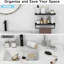 Tablettes murales de salle de bain Eifion