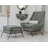Structure en bois Tyne et base en métal, fauteuil en similicuir-100133020
