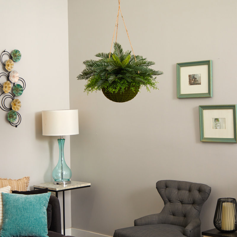 Plante de feuillage artificiel 13" en panier