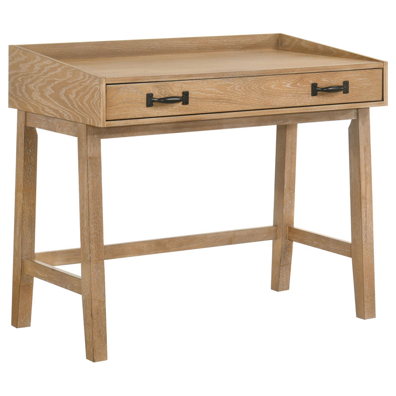 38.4" W Rustic Computer Desk, Brown