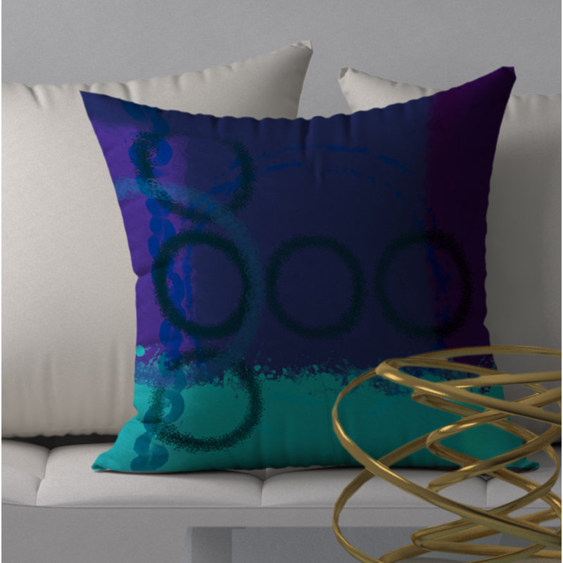  Housse et insert d'oreiller carré Jewel Fast, H 20 po x l 20 po