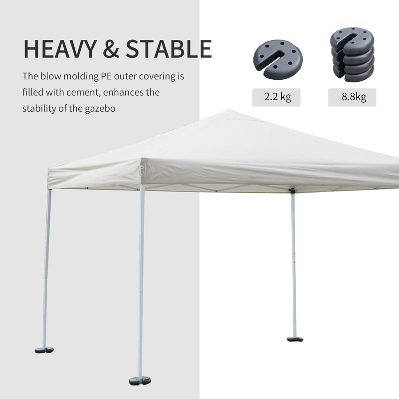 Sol 27 Outdoor Black Polyethylene Plastic Weight for Gazebo