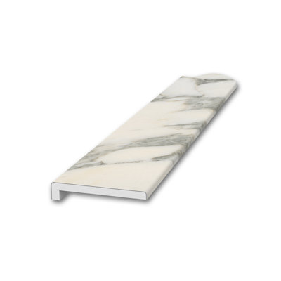 FlexStone 3" x 95" Standard Trim with 3/8" Lip in Calcutta Gold