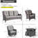 Artidiello Outdoor Seating Group with Fire Pit with Cushions