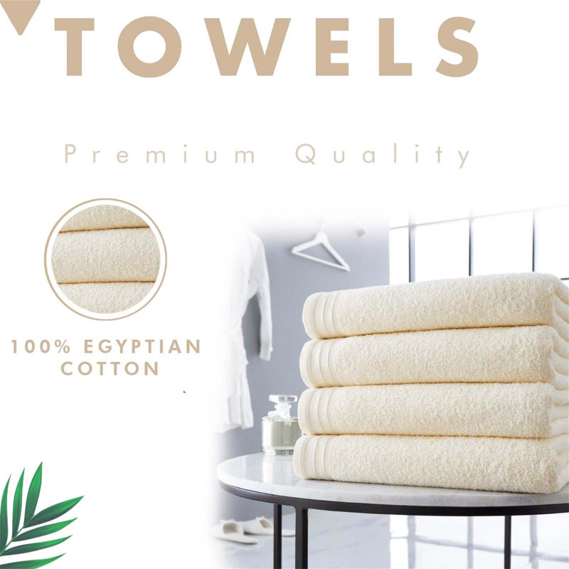 100% Cotton Bath Sheet, Cream