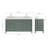 Cambridge 66.25'' Double Bathroom Vanity with Carrara Quartz Top-1702420984-1702420987