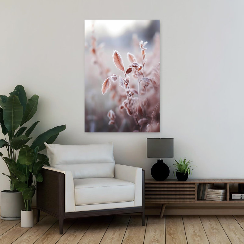 Treechild - Frosted Elegance, art mural contemporain abstrait, H 36 po x l 24 po