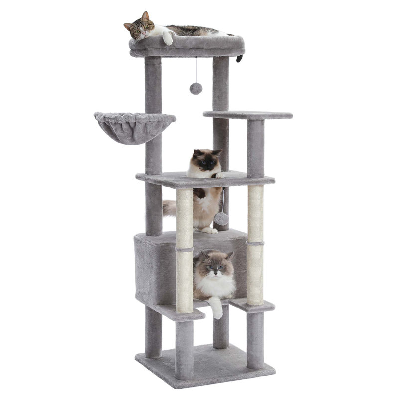 Arbre à chat 55 po Sisal, Gris