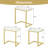 3 Pieces Multifunctional Coffee End Table Set