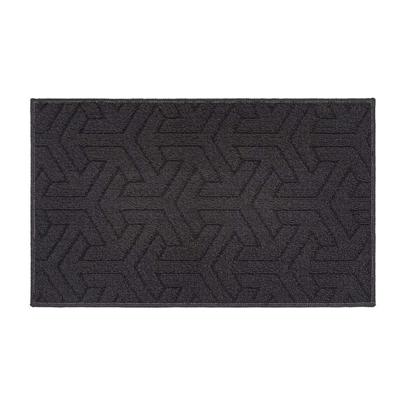 Paillasson intérieur antidérapant, Gris anthracite, L 24 po x L 36 po