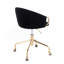 Chaise de travail en métal doré et velours-1389416551
