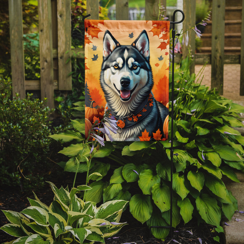 Drapeau de jardin double en polyester H 15,5 po x l 11,25 po