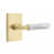 Satin Brass/White Marble