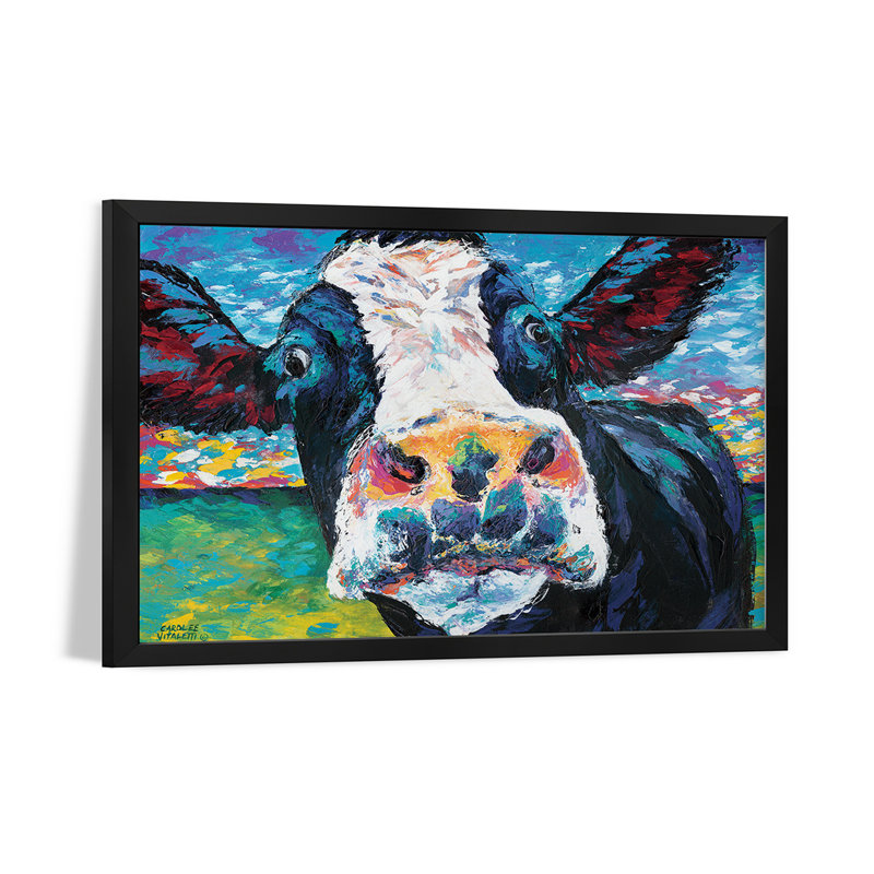 «Curious Cow II» par Carolee Vitaletti, H 16 po x l 24 po