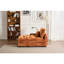 Fauteuils inclinables en chenille ultra-confortables, conception orange spacieuse pour la maison