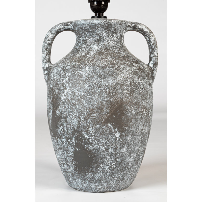Outdoor Rustic 24" Twice Black Texture Lamp