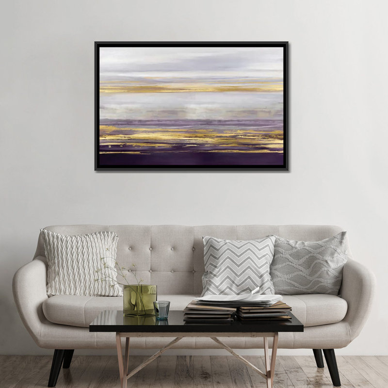 «Amethyst Reflections II» par Allie Corbin, reproduction d'art sur toile tendue, H 18 po x l 26 po x P 1,5 po, Pas de tapis