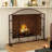 Ileah Iron Fireplace Screen