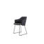 Choice Chair Indoor and Sledge Steel Base with Upholstery Cover Set (Cane-line Ambience Seat-Back Cover)-417535294-417535708