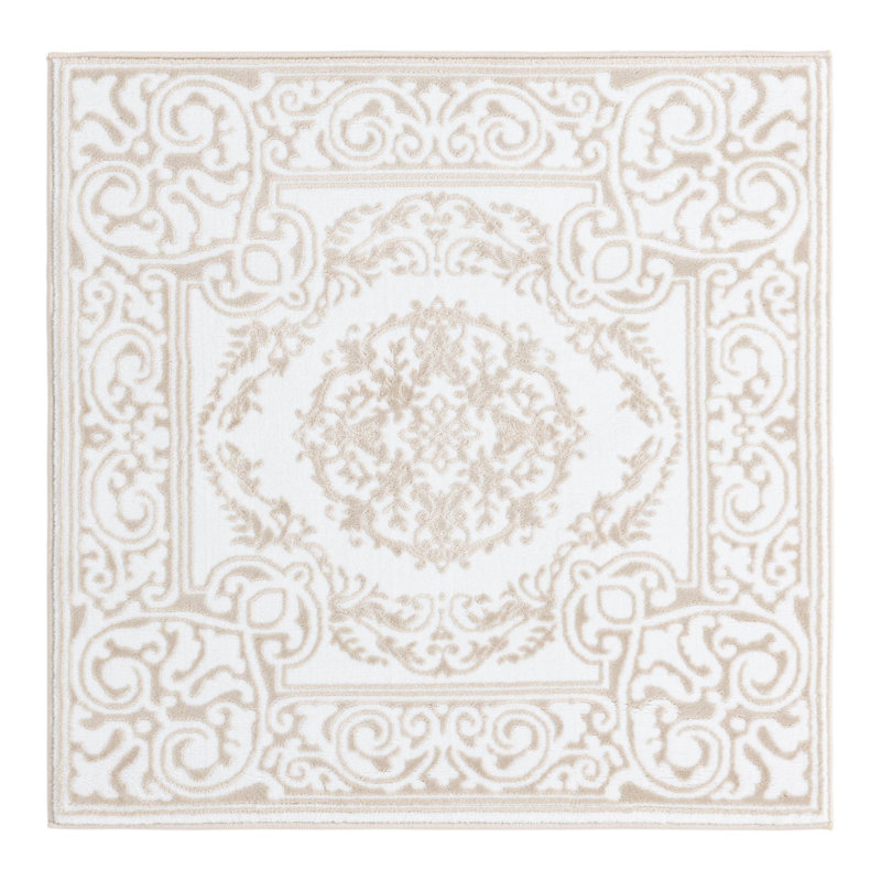 Dalhem Oriental Indoor Rug, Square 3'3"