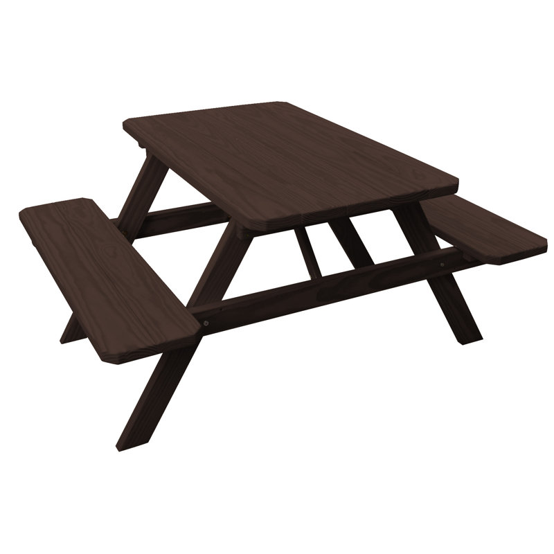 Table de pique-nique Amedee, Noyer, H 60 po x L 55 po x l 30 po