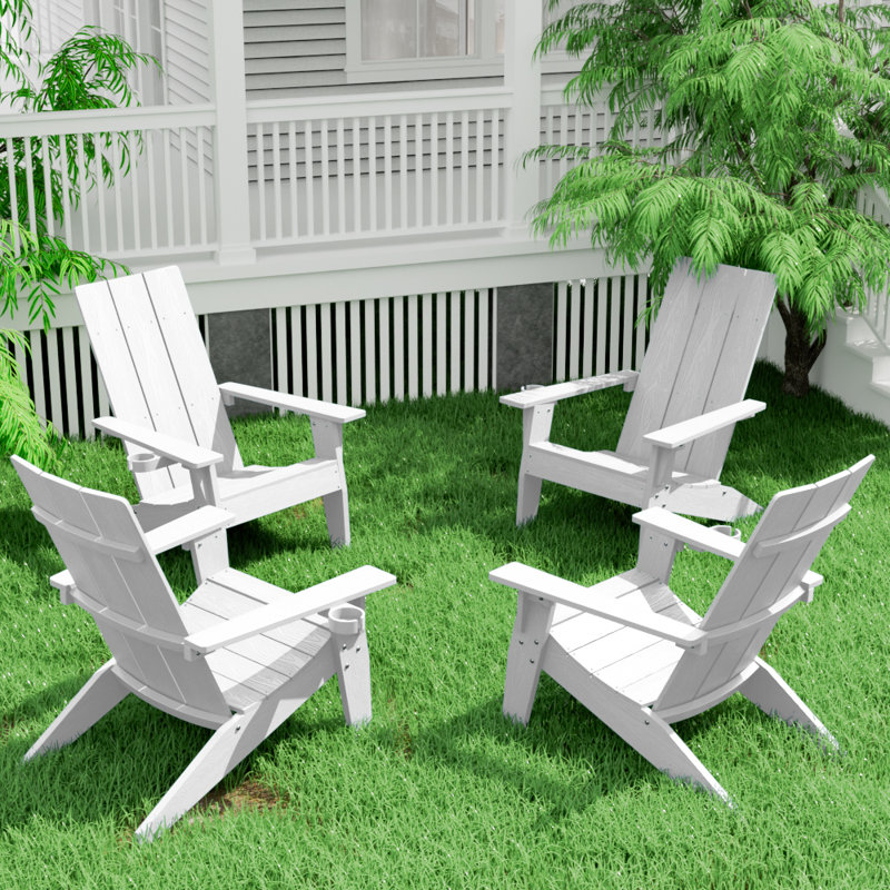Chaise Adirondack en plastique Yeagertown, Blanc