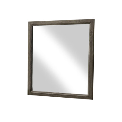 35.4"W Transitional Mirror, Gray