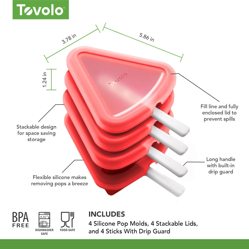 Tovolo Watermelon Stackable Pop Molds 