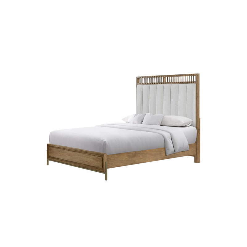 Aurora Panel Bed, Latte, Queen