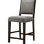 De 2 tabourets de salle à manger gris et de style transitionnel, confortables et en bois avec 2 tabourets Union, apparence gracieuse, rembourrage, finition