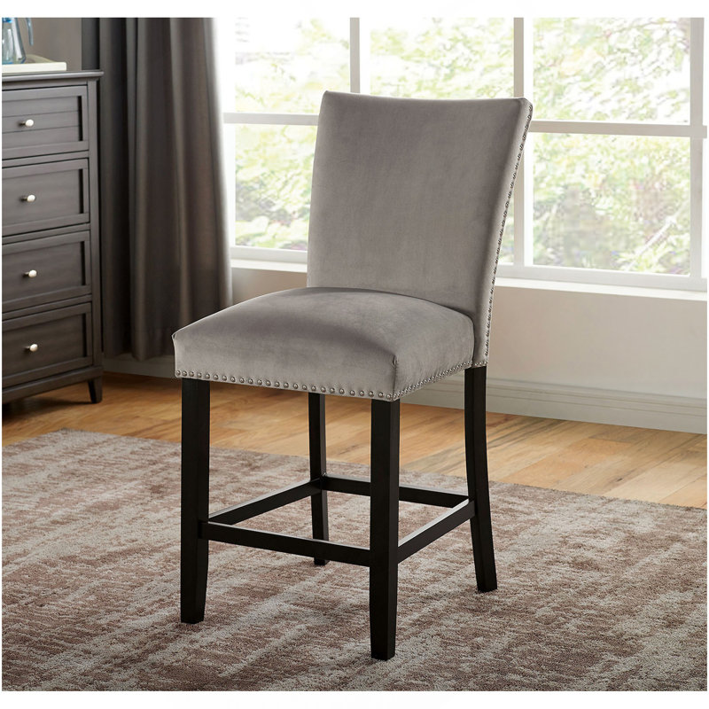 Table de salle à manger en marbre véritable avec chaises hautes 6X et flanelle gris clair