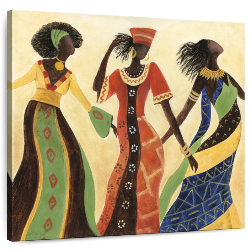 Les femmes navettes de Marrakech II, H 36 po x l 36 po