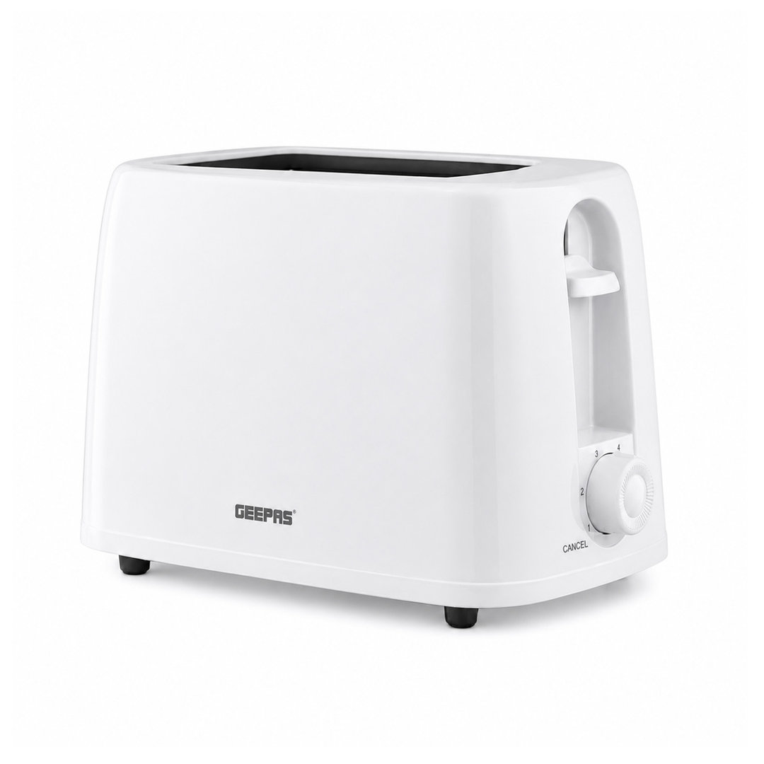 GEEPAS 2 Slice Toaster | 6 Browning Levels with Cancel Function | For Thin Small Bread Slice, Removable Crumb Tray Cool Touch Housing High Lift | Spac