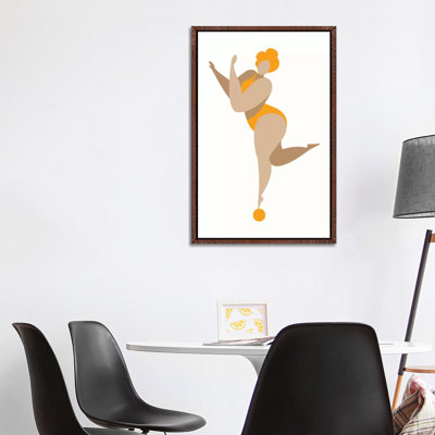 Dancing Queen-Yellow by Kubistika - Print on Canvas