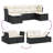 Vidaxl Garden Sofa Set Black