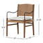 Andover Outdoor Teak Dining Armchair