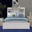 Lit plateforme double avec tablettes coulissantes-2104864011